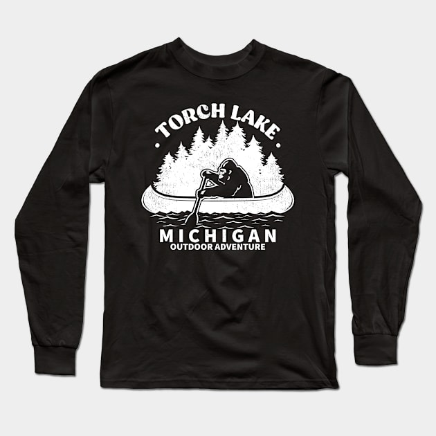 torch lake Michigan Long Sleeve T-Shirt by Be Cute 